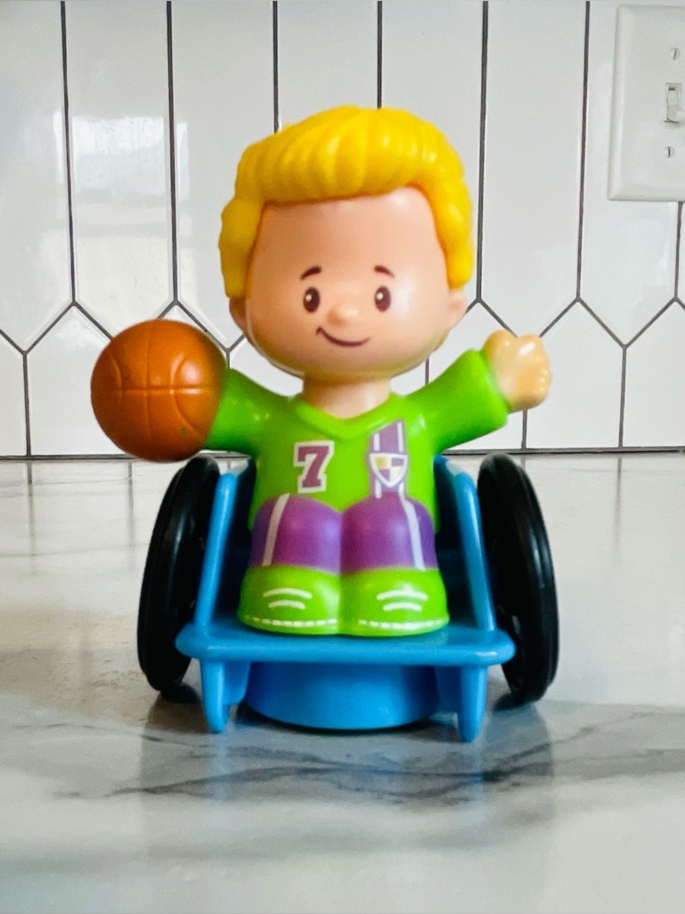 Fisher Price Little People Big Yellow School Bus  Figure - Josh